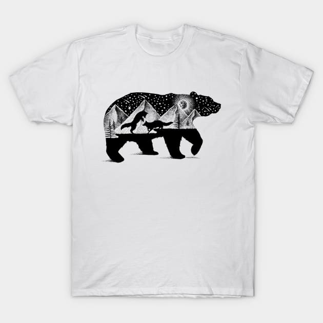 BEAR AND FOXES T-Shirt by thiagobianchini